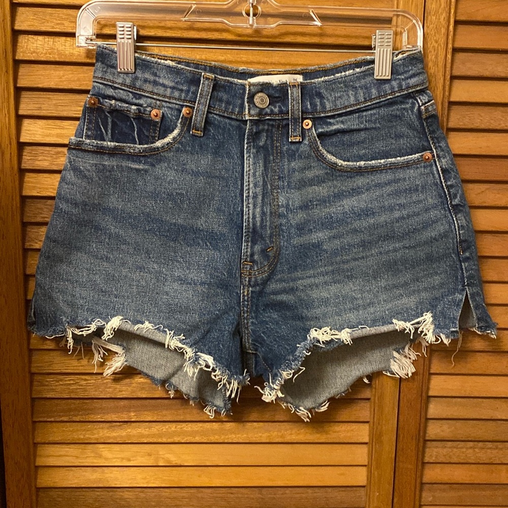 Abercrombie & Fitch high rise jean shorts